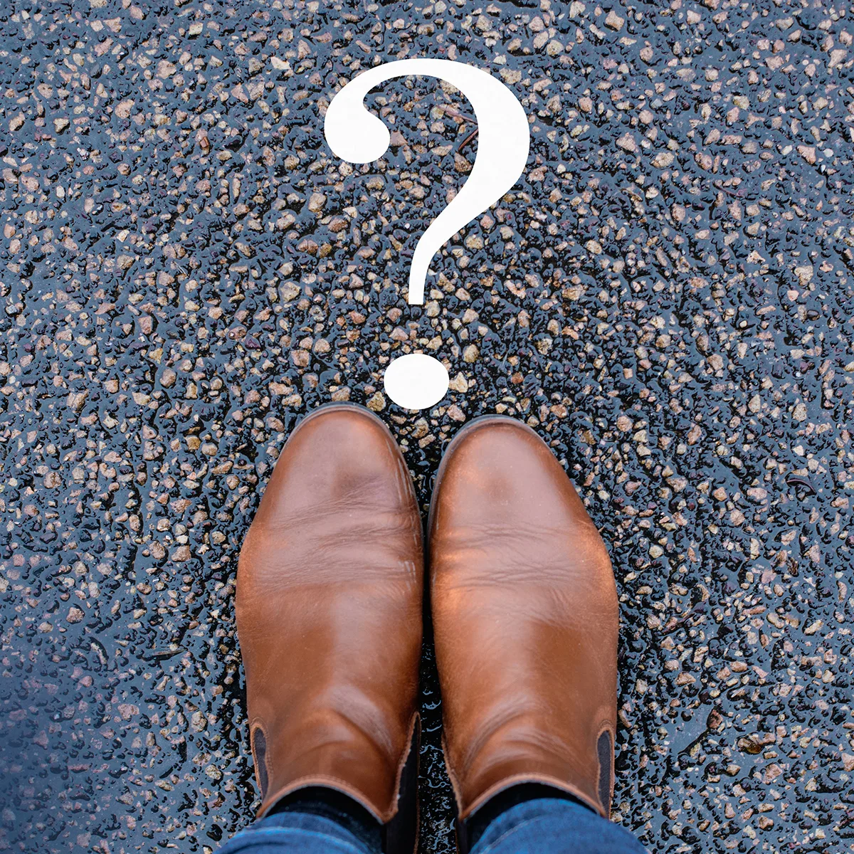 feet with question mark Feet with question mark